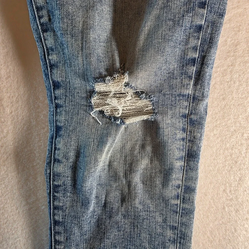 American Eagle Slim Taper Flex Distressed Jeans Mens 29x30 Blue Acid Wash Denim
